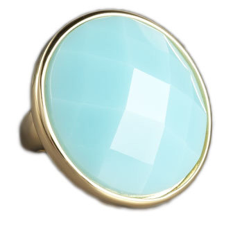 Kate Spade Aqua Large Faceted Ring