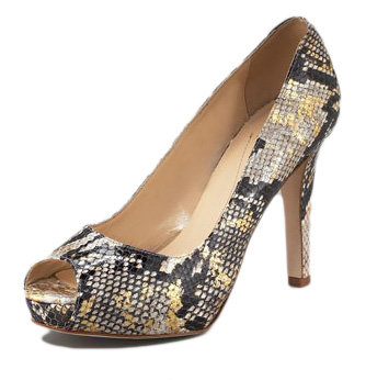 Kate Spade “Gwen” Python-Print Pump