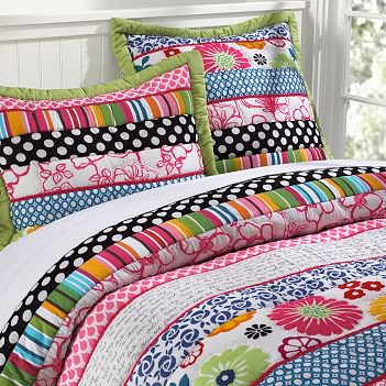 Pottery Barn Teen Graphic Pop Quilt Set