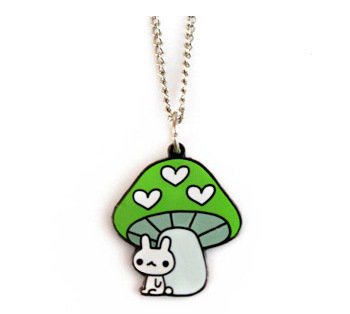 Mushroom Bunny Necklace