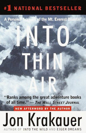 “into Thin Air” by Jon Krakauer