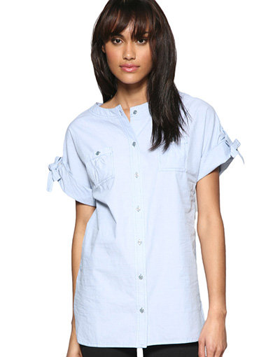 Mango Chambray Oversized Shirt