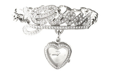 Guess Queen of Hearts Bracelet Watch