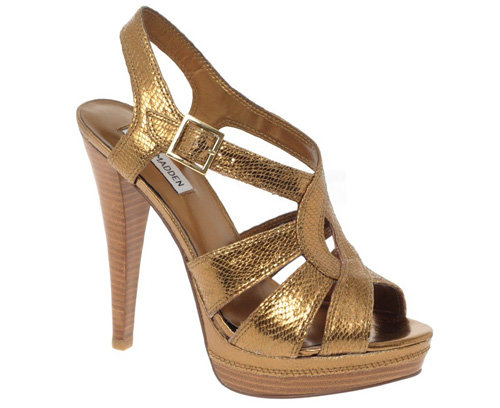 Steve Madden Hi Tower Snake Effect Heeled Sandal