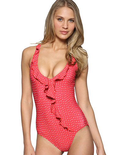 Seafolly Spot Frill Swimsuit