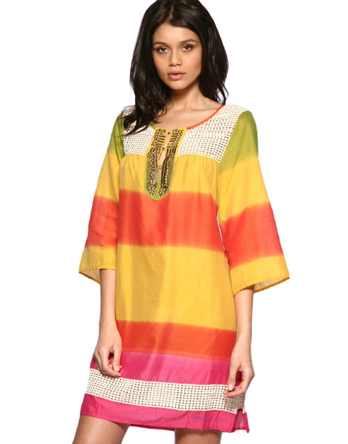 Pepe Jeans Rainbow Smocked Dress