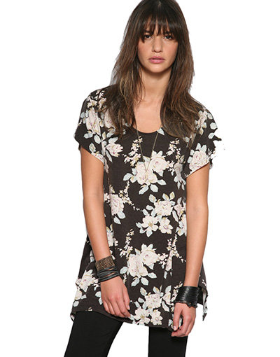 Minkpink Floral T-Shirt Dress