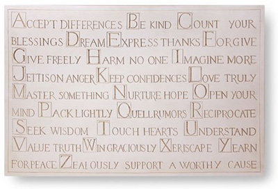 Alphabet for Life Plaque