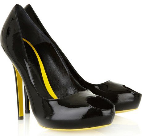 Alexander McQueen Heart Peep Toe Pumps