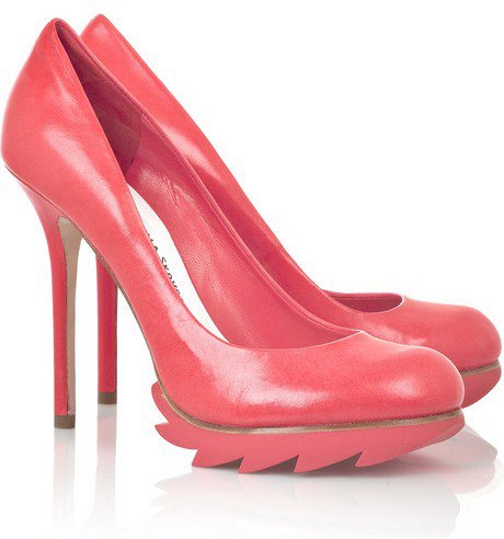 Camilla Skovgaard Saw Plateau Leather Pumps