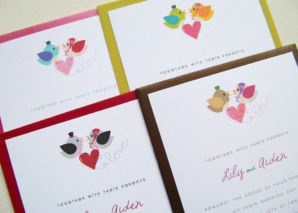 Mr. and Mrs. Birdy Wedding Invitation