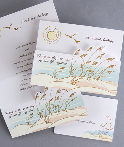 Ocean View Wedding Invitations