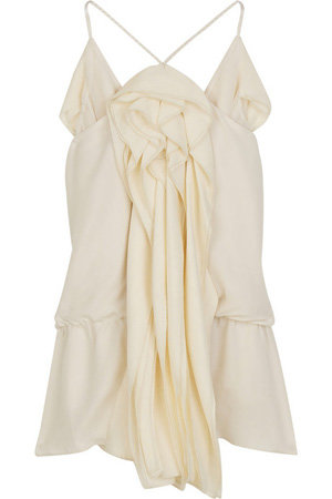 Max Azria Silk Ruffle Top