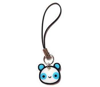 Blue Panda Cell Phone Charm