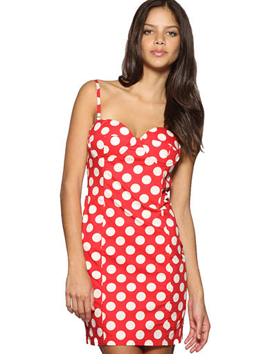 Rare Polka Dot Body Con Dress