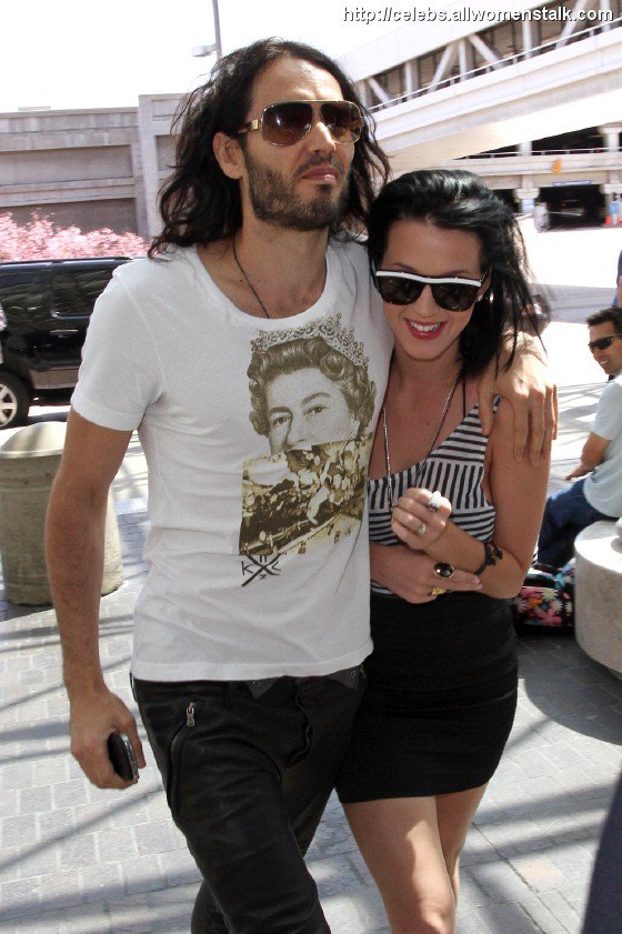 Katy Perry and Russell Brand