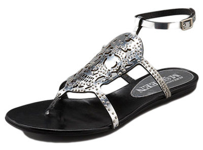 alexander mcqueen skull sandals