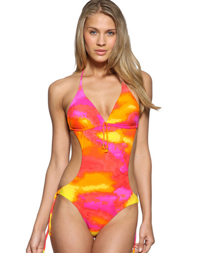 Seafolly Pixel Cut out Costume