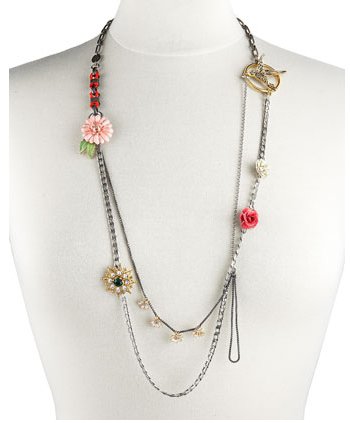 Juicy Couture Long Floral Necklace