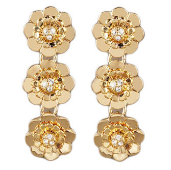 Kate Spade Triple Floral Drop Earrings