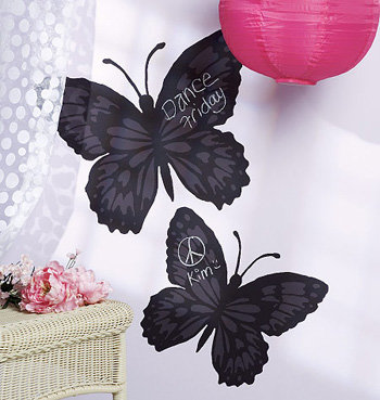 Wallies Butterfly Chalkboard Mural