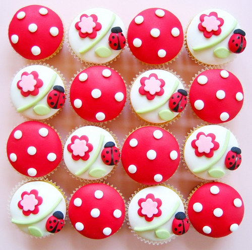 Lady Bug Cupcakes