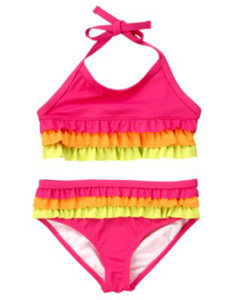 Crazy 8 Tiered Ruffle Two-Piece Swimsuit