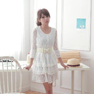 Choya Lace Layered Dress