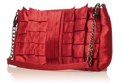 Nine West Ruffle Satin Clutch