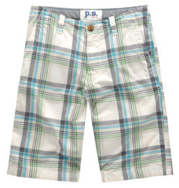 P.S. from Aeropostale Solid Plaid Board Short