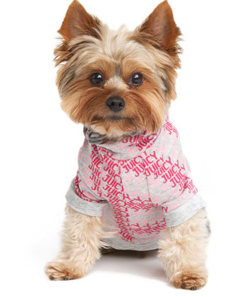 Juicy Couture Dog Jacquard-Heart Hoodie