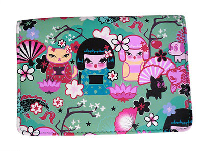 Fluff Kimono Cuties Passport Wallet