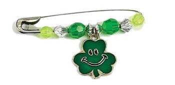 Beaded Shamrock Charm Pin Craft Kit