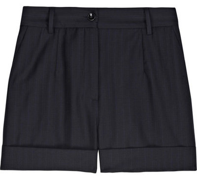 D & G Wool-Twill Pinstripe Shorts