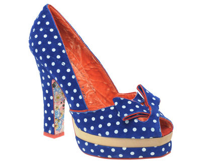 Irregular Choice Dot Print Heeled Shoes