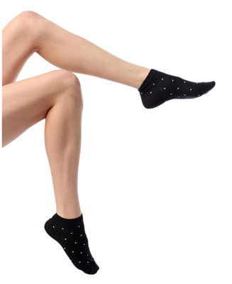 Polka Dot Crew Socks