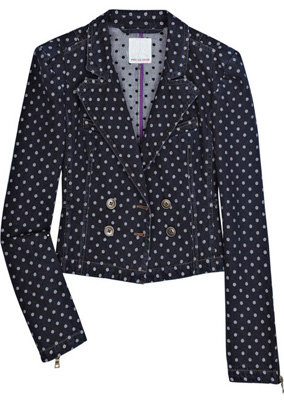 Rebecca Taylor Dotted Denim Jacket