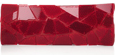 Maison Martin Margiela Reflector-Embellished Leather Clutch