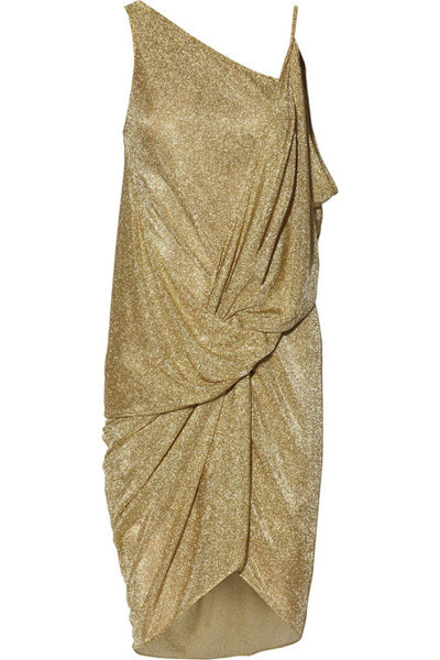 Diane Von Furstenberg Zinthiad Metallic Knit Dress