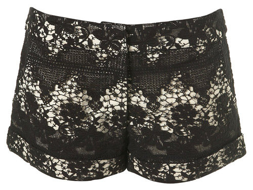 Lace Turned up Shorts