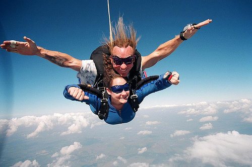 Skydiving Wedding