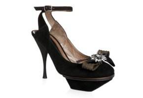 Black Suede High Heel Shoes