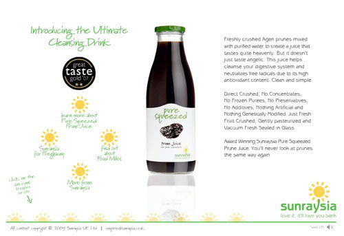 Sunraysia Pure Squeezed Prune Juice