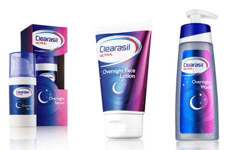 Clearasil Ultra Overnight Wash, Serum and Lotion