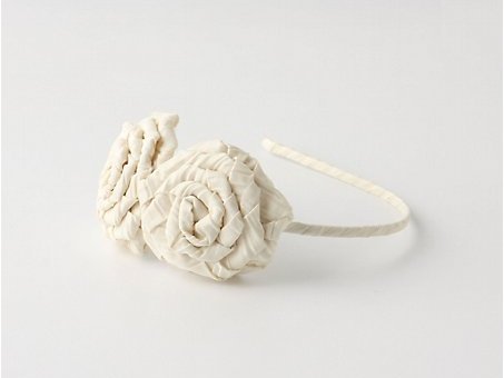 Wrinkled Rosette Headband