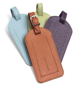 Handmade Leather Luggage Tags