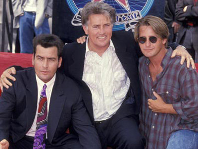 Martin and Charlie Sheen and Emilio Estevez