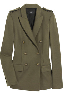 Joseph Yves Wool Blend Military Jacket