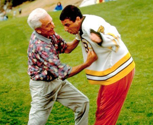 Happy Gilmore Vs. Bob Barker in “Happy Gilmore”