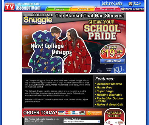 Collegiate Snuggie